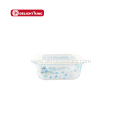 Borosilicate Glass Food Container with Customized Decal